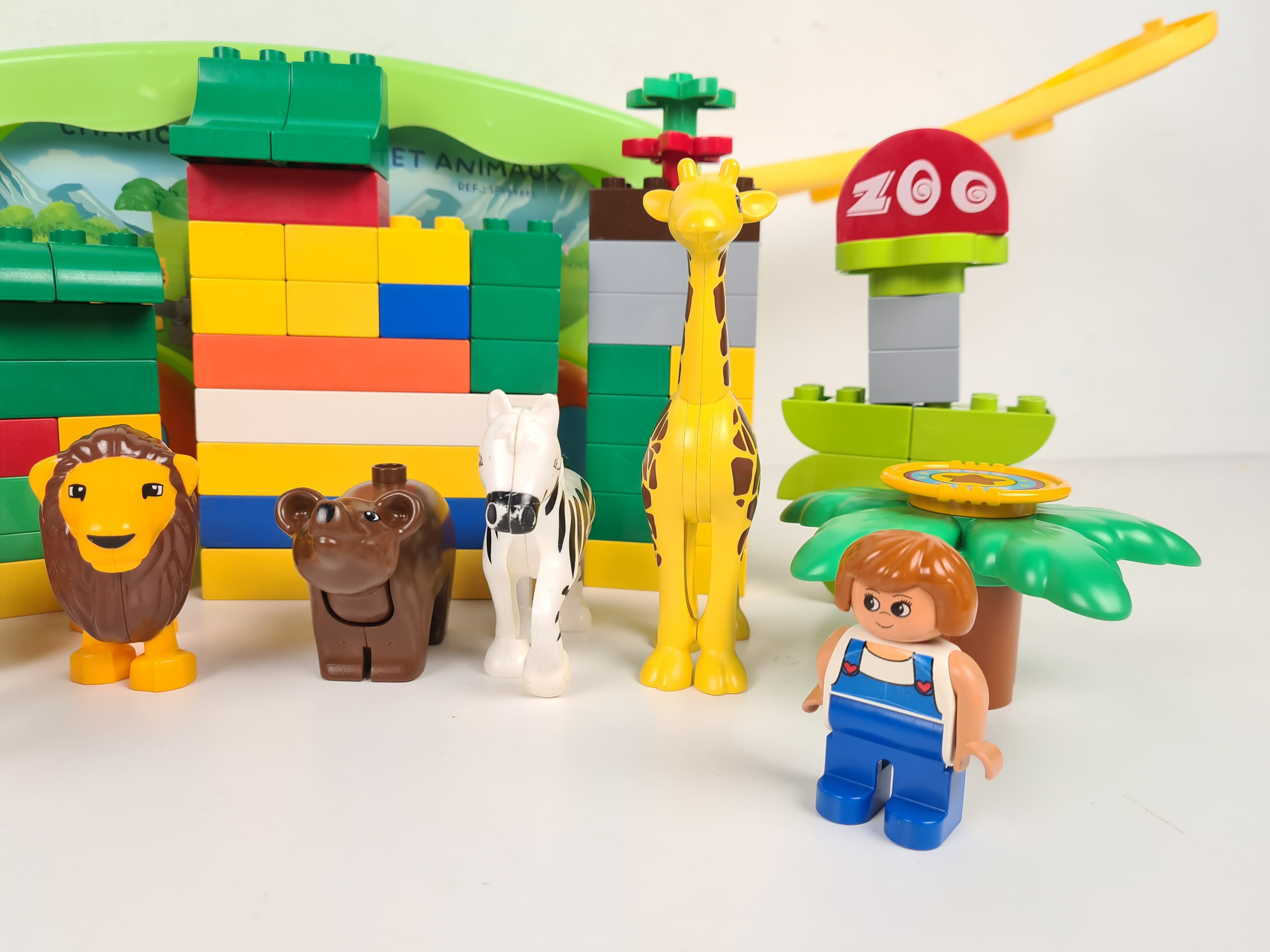Jeu de construction - Chariot avec blocs et animaux - 3 ans + Bon état - Vue 5 - 